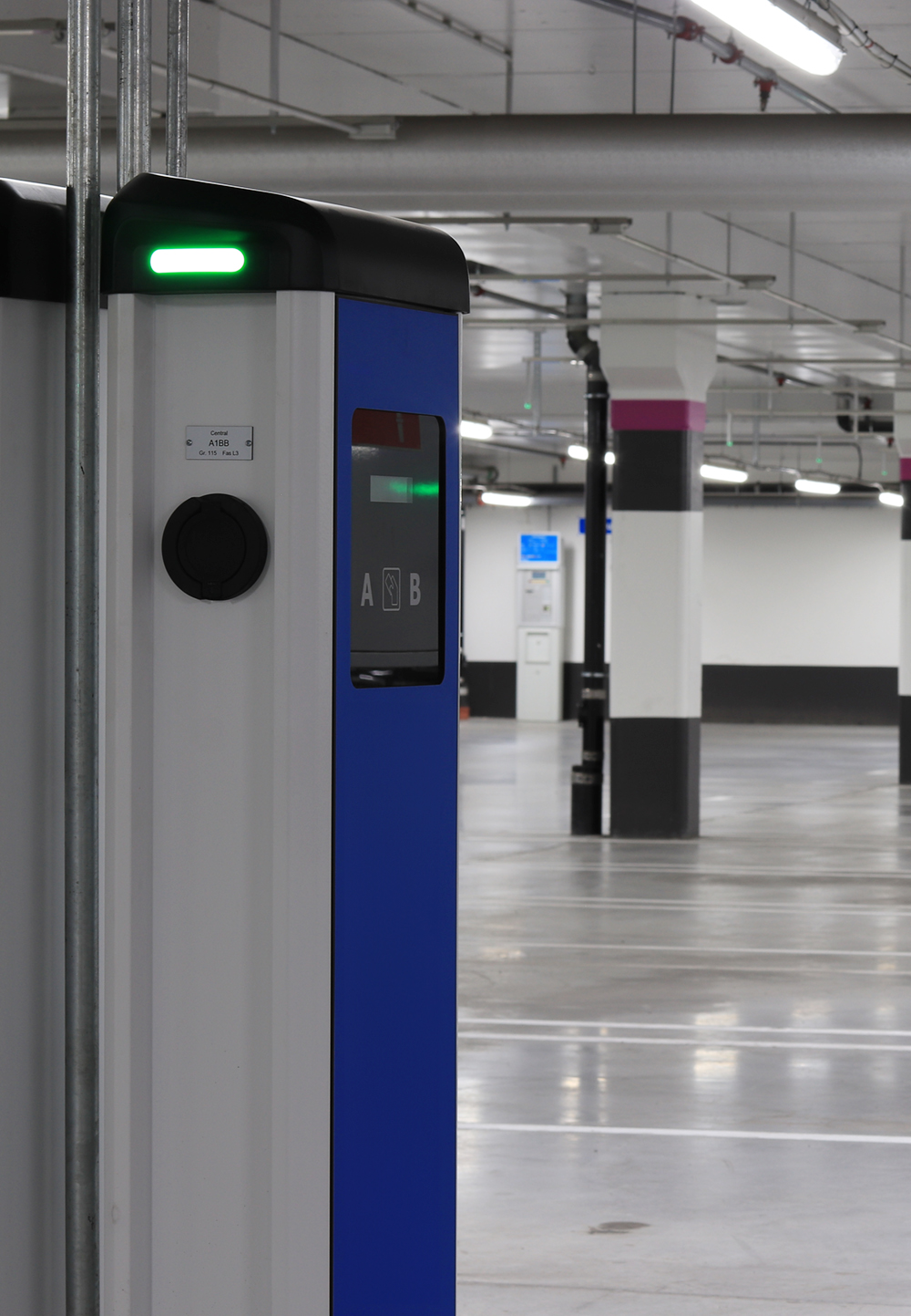 Charge au parking